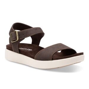 NEW Eastland Women's Longwood Brown Backstrap Slide Sandal Size 10